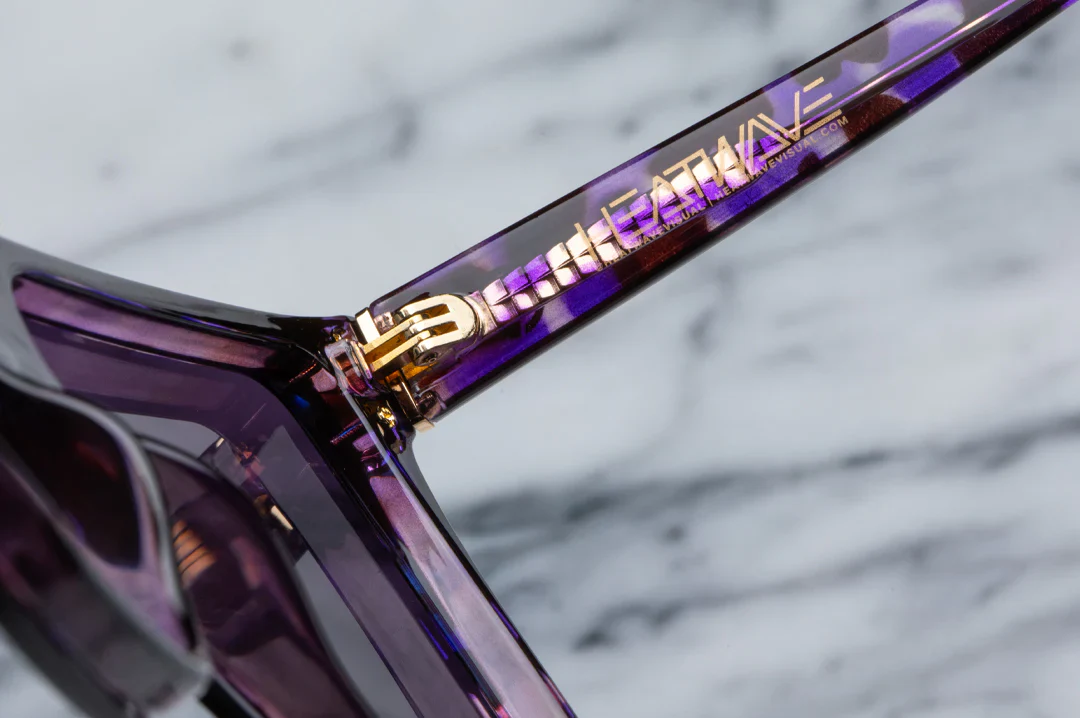 CLARITY SUNGLASSES: Velvet Tortoise x Purple - Image 4