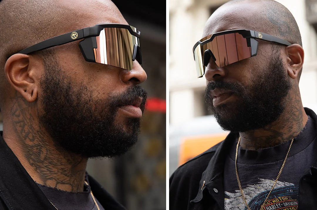 FUTURE TECH SUNGLASSES BLACK: Rose Gold - Image 4