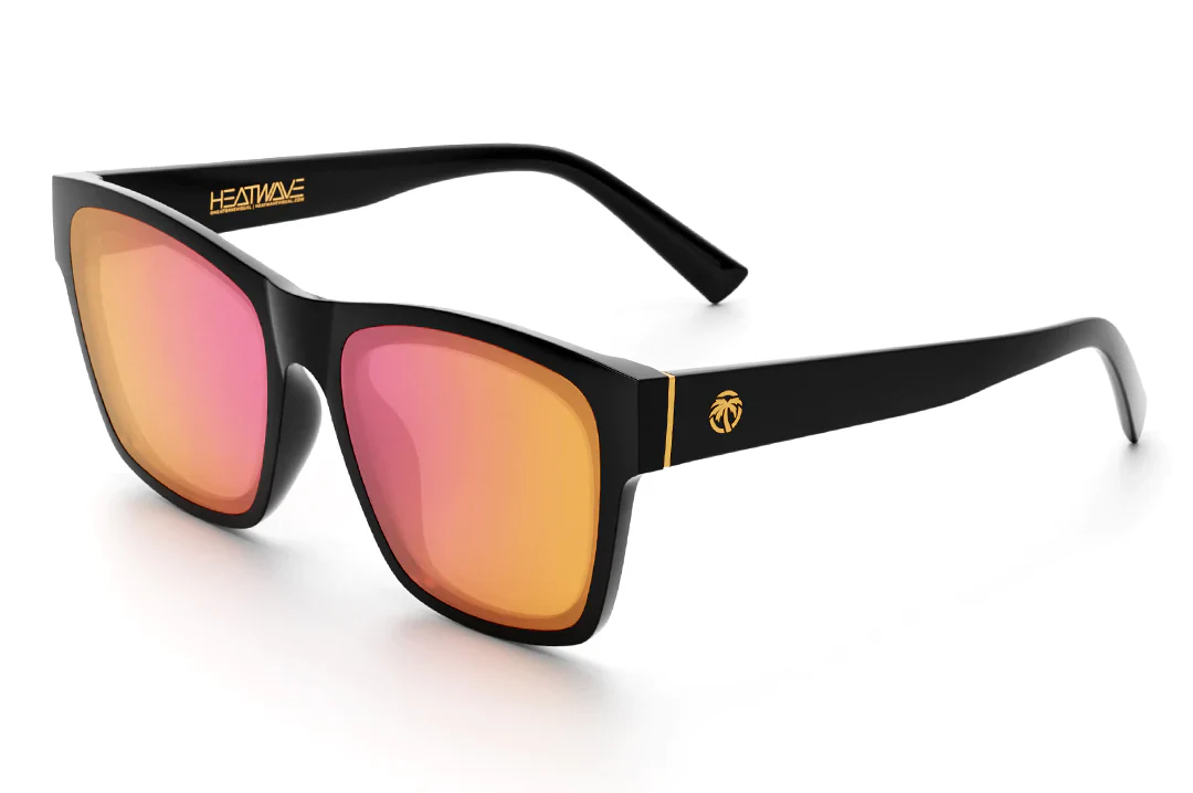MARILYN SUNGLASSES: Black Frame x Rose Gold